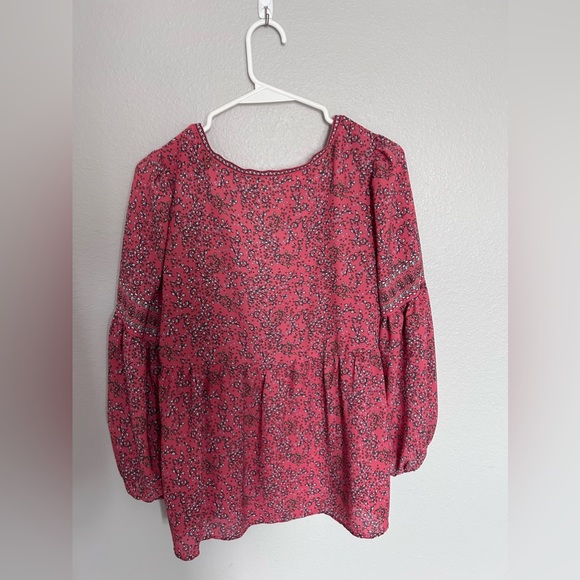 Max Studio Floral Peasant Blouse - Picture 6 of 6